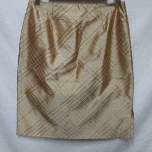 Talbots knee length skirt with side slit lined Size Sz 10